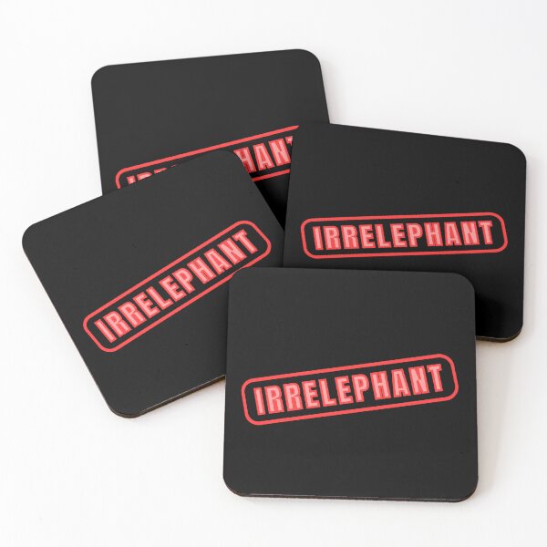 Item preview, Irrelephant Stamp - Elephant Pun designed and sold by LadySquiggle.