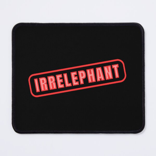 Item preview, Irrelephant Stamp - Elephant Pun designed and sold by LadySquiggle.