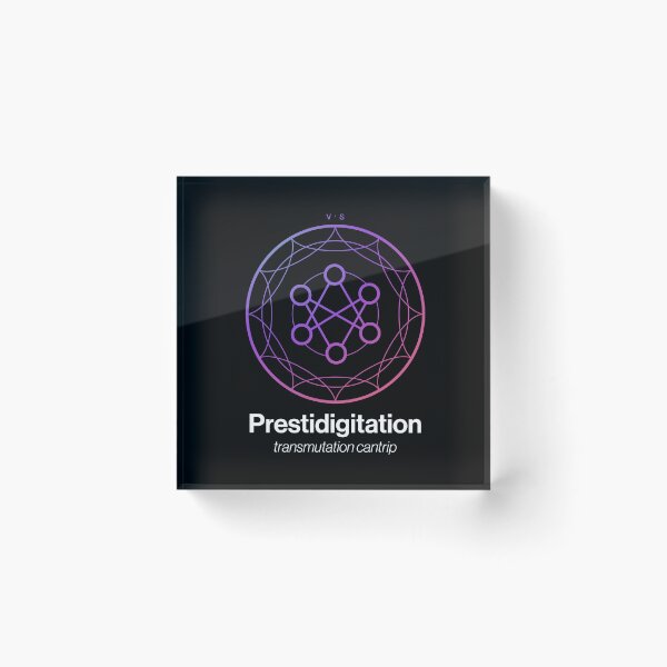 Item preview, Prestidigitation Spell Symbol designed and sold by Unspelled.