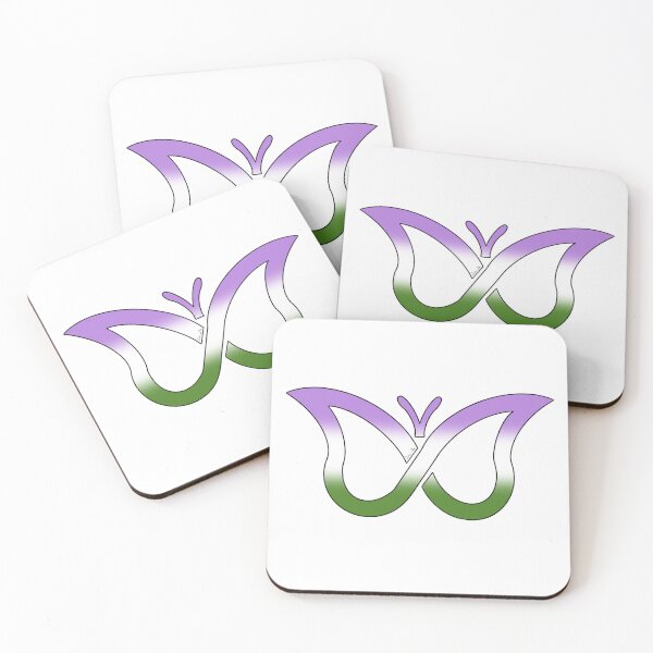 Item preview, ADHD and Genderqueer Pride Butterfly designed and sold by Zeons-Art.