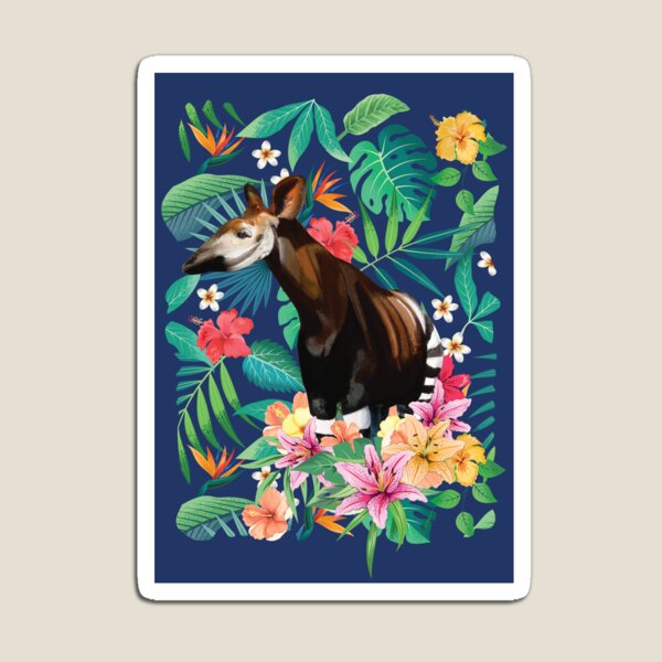 Item preview, Tropical Rainforest Okapi designed and sold by lulupetart.
