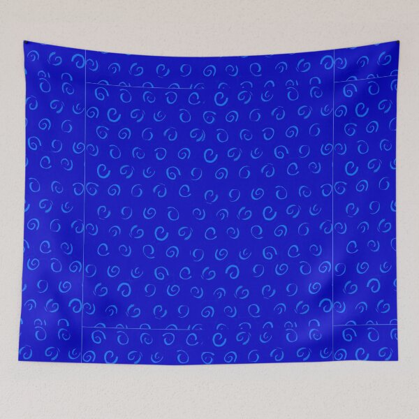 Item preview, abstract pattern electric blue spiral design designed and sold by mayaayeis.