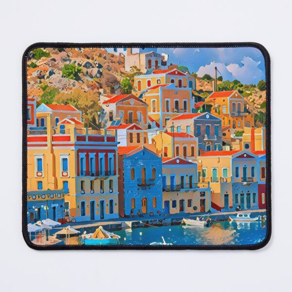 Item preview, Seaside Village Art Print - For a beach house, decorating art print. designed and sold by Wentoo.