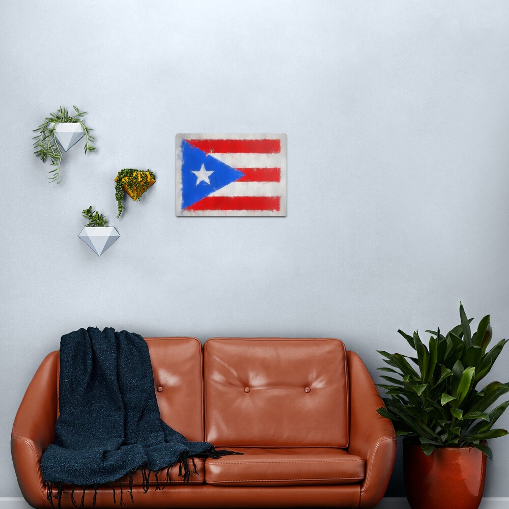 Puerto Rico Flag Reworked No. 66, Series 3 Metal Print