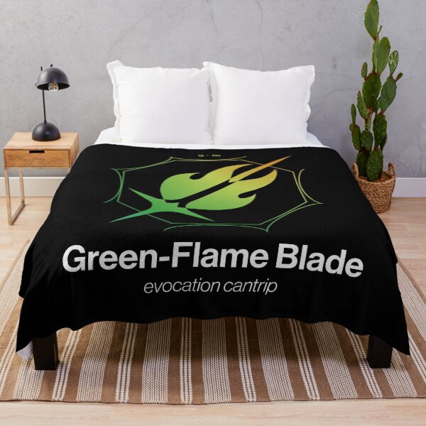 Item preview, Green-Flame Blade Spell Symbol designed and sold by Unspelled.