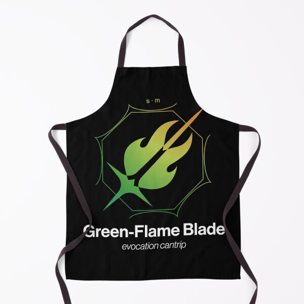 Item preview, Green-Flame Blade Spell Symbol designed and sold by Unspelled.