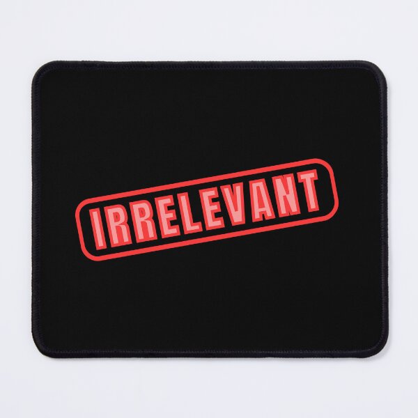 Item preview, Irrelevant - Red Ink Stamp designed and sold by LadySquiggle.