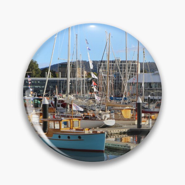 Artikelvorschau, Holzboote angedockt, Hobart, Tasmanien, Australien entworfen und verkauft von FranWest.