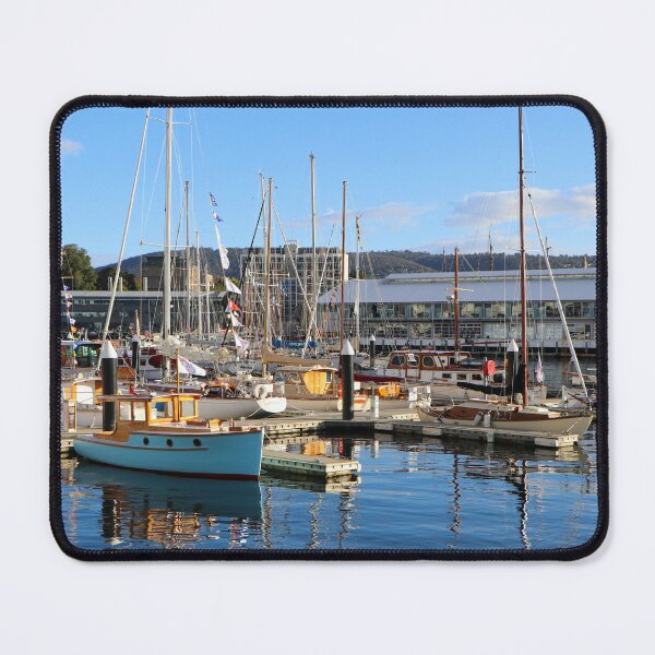 Item preview, Wooden boats docked, Hobart, Tasmania, Australia designed and sold by FranWest.