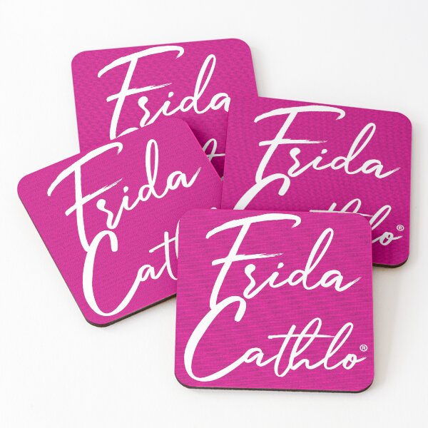 Item preview, Mexican Pink Text W back Cat Frida Cathlo version of - Frida Kahlo designed and sold by Jaime Ortiz.