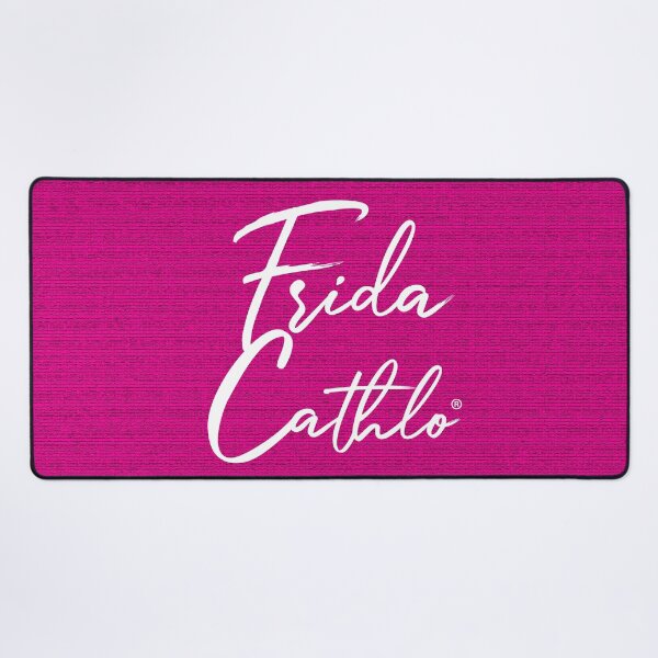Item preview, Mexican Pink Text W back Cat Frida Cathlo version of - Frida Kahlo designed and sold by Jaime Ortiz.
