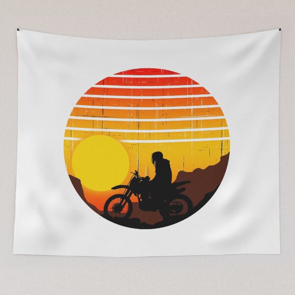 Item preview, silhoutte adventure motocross rider designed and sold by Soithside87.