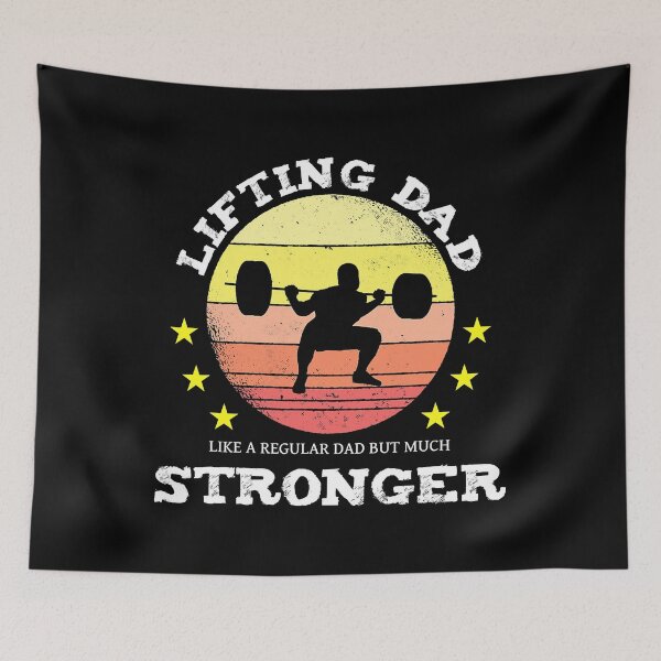 Item preview, Lifting Dad Like A Regular Dad But Much Stronger Funny Weightlifting Dad Quote designed and sold by GeorgiHeyward.