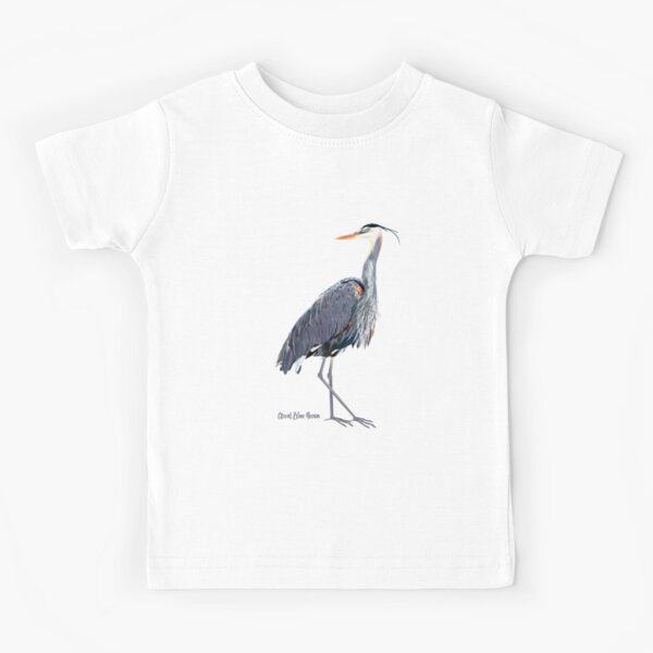 Great Blue Heron Wildlife Bird Kids T-Shirt