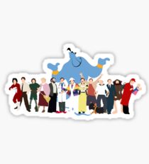 NO BACKGROUND Even More Minimalist Robin Williams Character Tribute Sticker