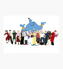 NO BACKGROUND Even More Minimalist Robin Williams Character Tribute Photographic Print