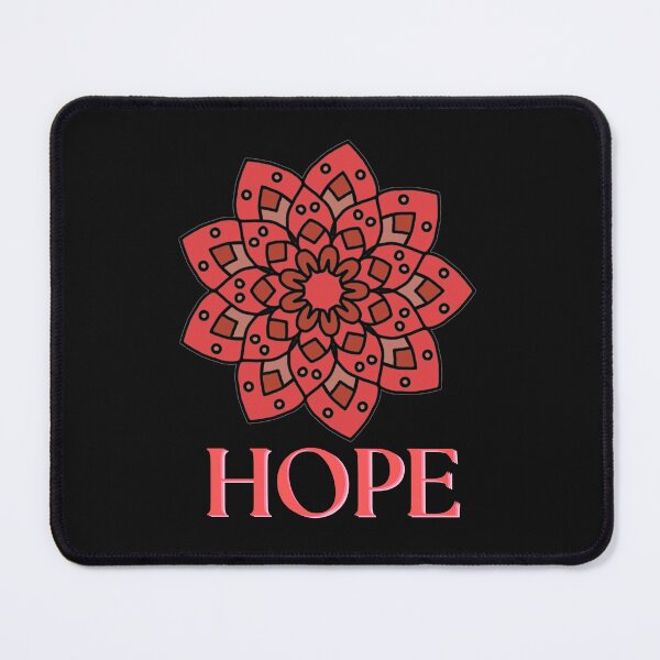 Item preview, Orange Flower Mandala Hope designed and sold by Tere-Ideas-Live.