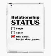 Relationship Status Video Games iPad Case/Skin