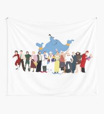 NO BACKGROUND Even More Minimalist Robin Williams Character Tribute Wall Tapestry
