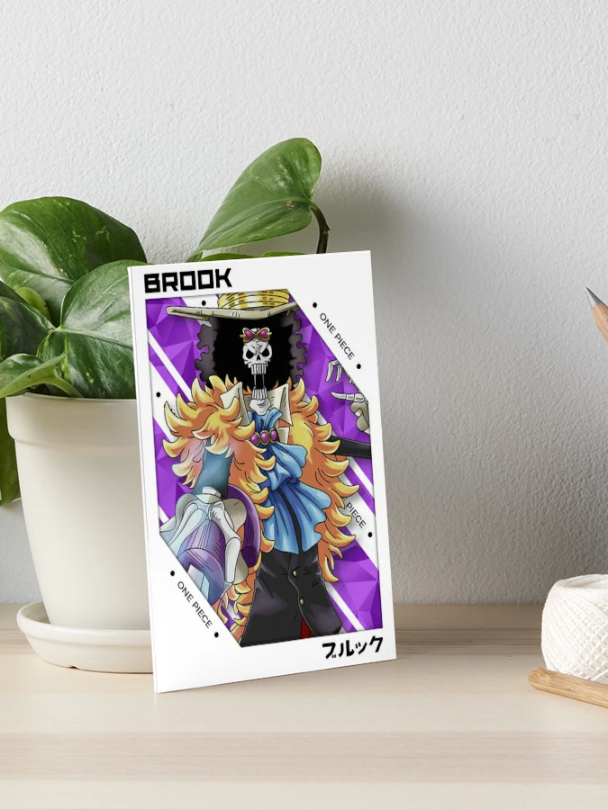 Brook - One Piece Manga Panel black version Art Board Print for Sale by  Geonime