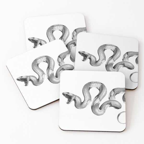 Item preview, Snake and Bones - on White designed and sold by boltjesdesign.