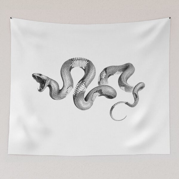 Item preview, Snake and Bones - on White designed and sold by boltjesdesign.