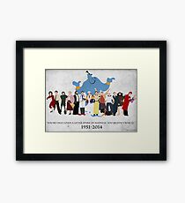 Minimalist inspiriert Robin Williams Charakter Tribut Gerahmtes Wandbild