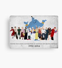 Minimalist Inspired Robin Williams Character Tribute Canvas Print