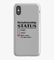 Relationship Status Anime iPhone Case/Skin