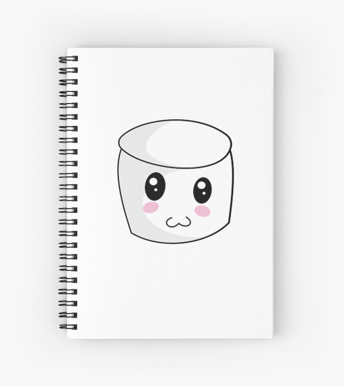 Cuaderno de espiral «Dibujos animados - Marshmallow» de Monac01 | Redbubble