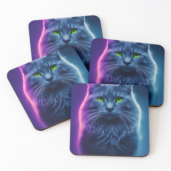Item preview, neon cat designed and sold by Bernd Friese.