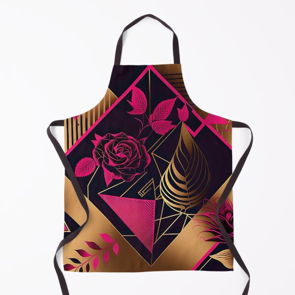Item preview, Retro Fuchsia & Gold tone Memphis Guilloche Khokhloma esc design designed and sold by Vaporboy1994.