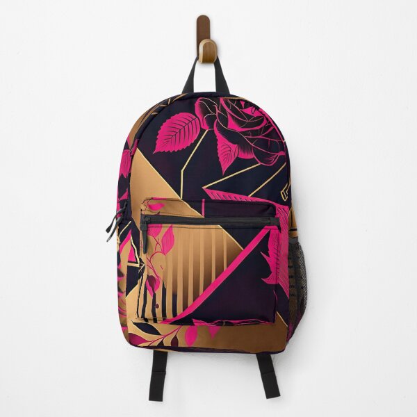 Item preview, Retro Fuchsia & Gold tone Memphis Guilloche Khokhloma esc design designed and sold by Vaporboy1994.