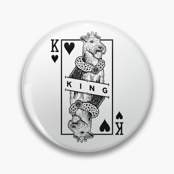 Item preview, Lakeland Terrier King Of Hearts Funny Dog Lover Pop Art designed and sold by GrandeDuc.