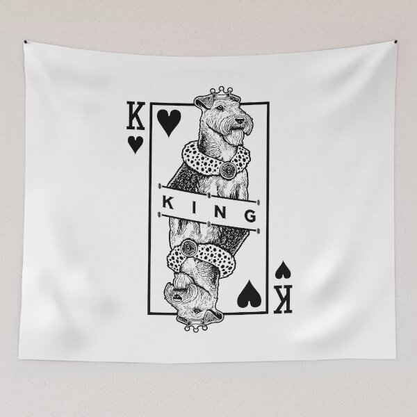 Item preview, Lakeland Terrier King Of Hearts Funny Dog Lover Pop Art designed and sold by GrandeDuc.