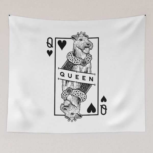 Item preview, Lakeland Terrier Queen Of Hearts Funny Dog Lover Pop Art designed and sold by GrandeDuc.