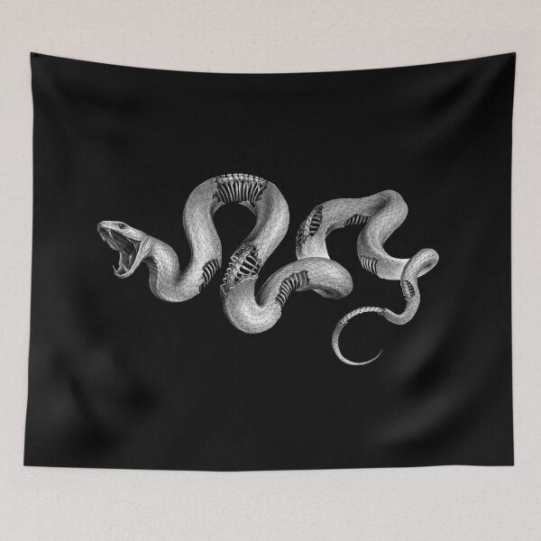 Item preview, Snake and Bones - on Black designed and sold by boltjesdesign.