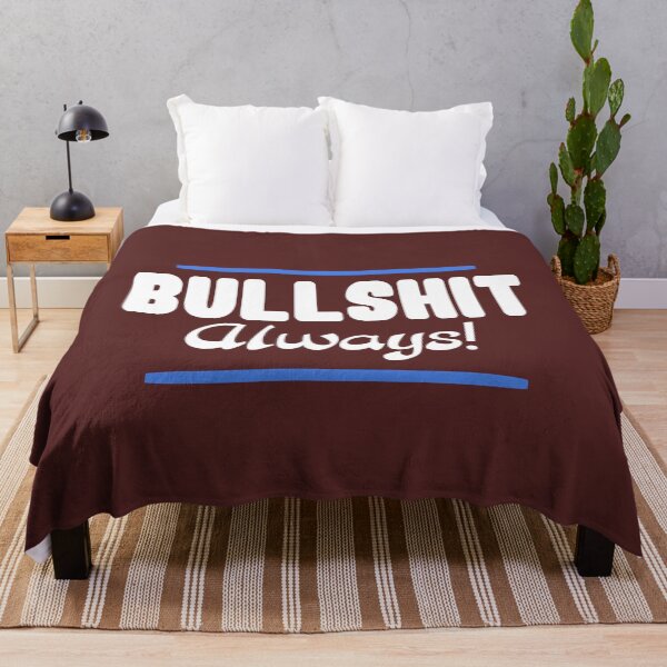 Item preview, Bullshit sign white blue designed and sold by vibeno1.