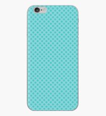 Aqua Blue Polka Dots iPhone Case