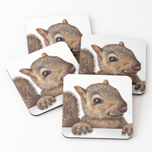 Item preview, Cute Squirrel Portrait Print - For a squirrel lover, for a nature lover, decorating squirrel print. designed and sold by Wentoo.