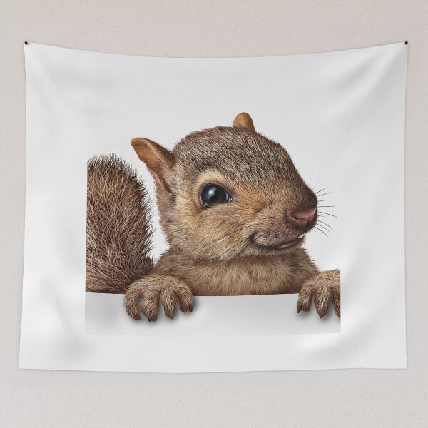 Item preview, Cute Squirrel Portrait Print - For a squirrel lover, for a nature lover, decorating squirrel print. designed and sold by Wentoo.
