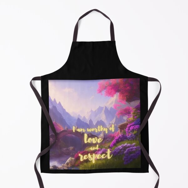 Item preview, I am worthy of love and respect (mountain flower version) designed and sold by PhotoDesignNZ.