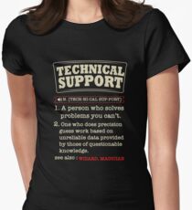 Tech Support Definition SysAdmin Shirt Women's Fitted T-Shirt