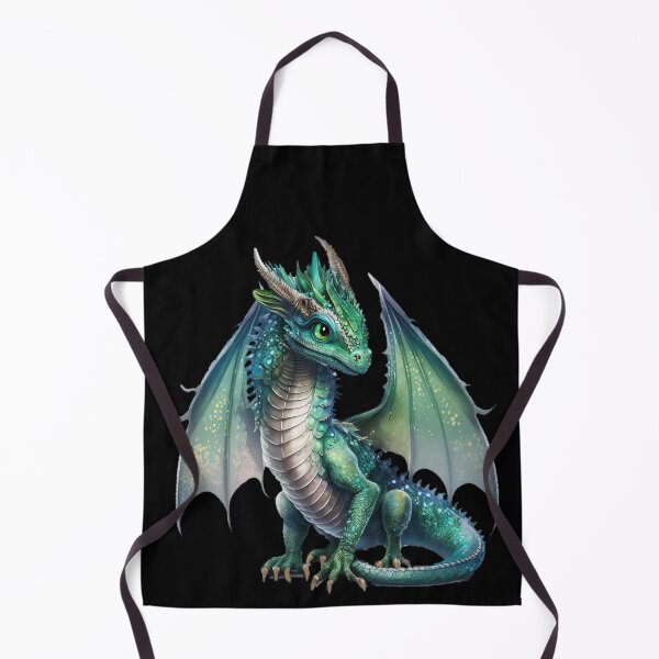 Item preview, Baby Green Dragon with Tiny Wings and Little Horns - Sweet & Innocent...for now! designed and sold by Dragonstrom.