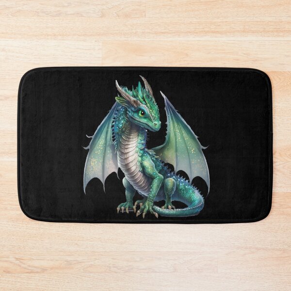Item preview, Baby Green Dragon with Tiny Wings and Little Horns - Sweet & Innocent...for now! designed and sold by Dragonstrom.