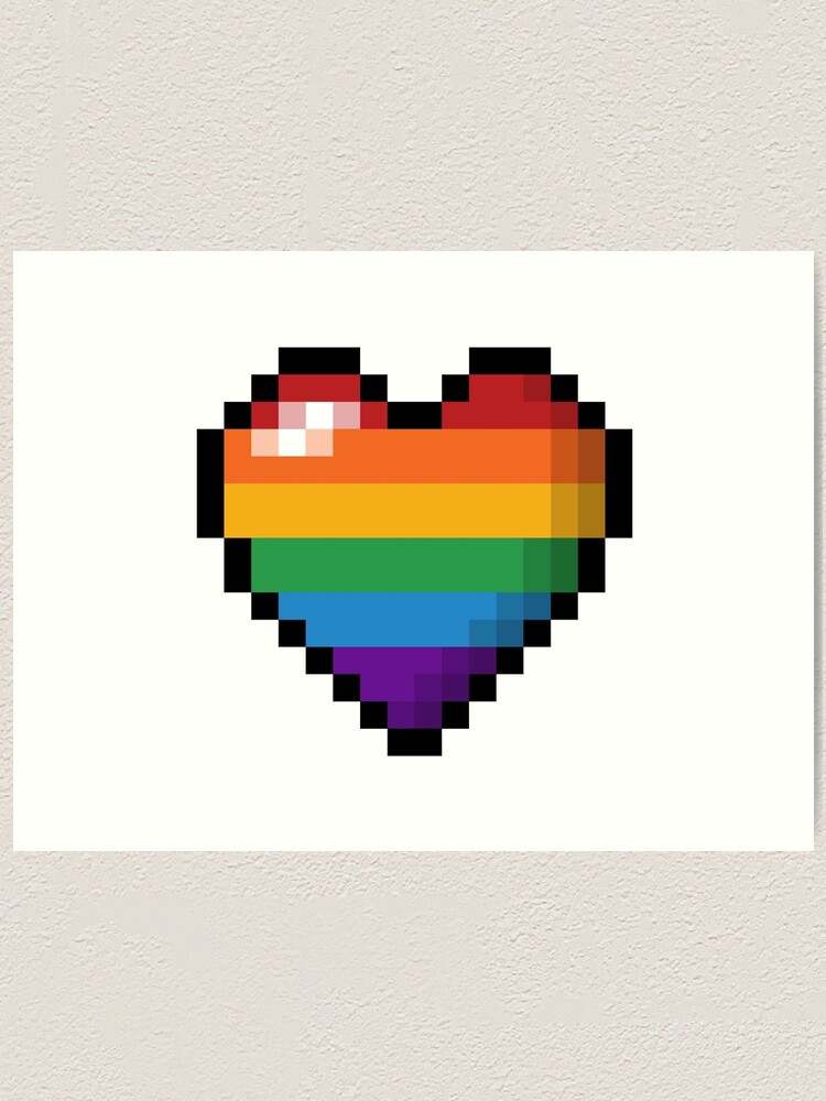 Lgbt rainbow pride flag in a shape of heart Vector Image