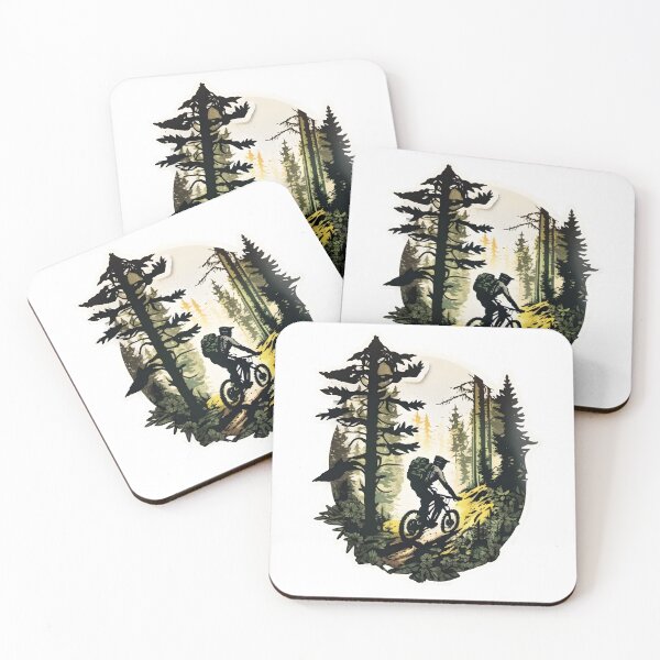 Item preview, Mountain Biking in the Woods designed and sold by anthropaulogy.