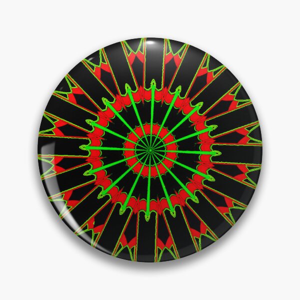 Item preview, Neon Green & Red Psychedelic Wagonwheel designed and sold by PPPimp.