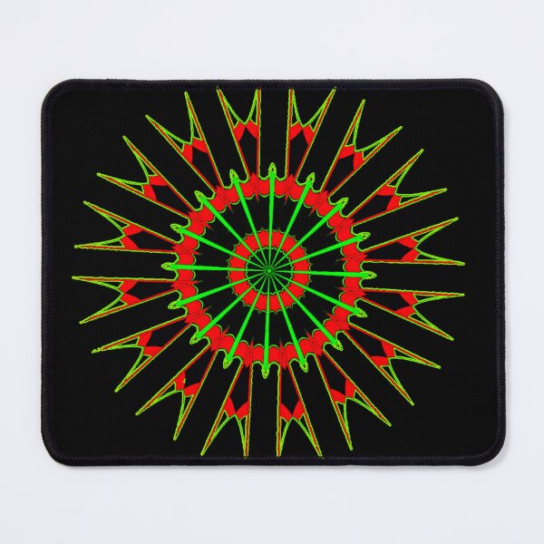 Item preview, Neon Green & Red Psychedelic Wagonwheel designed and sold by PPPimp.