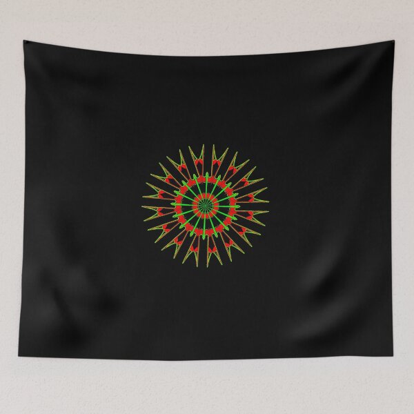 Item preview, Neon Green & Red Psychedelic Wagonwheel designed and sold by PPPimp.